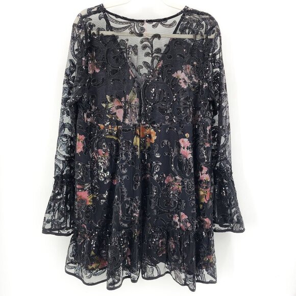 FREE PEOPLE Falling Flowers Frock Mini Dress - Picture 6 of 10